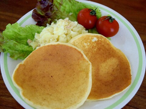 ポテトと食べる♪パンケーキ